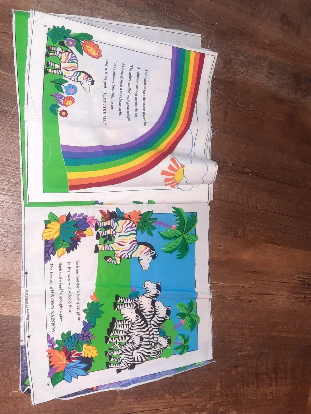 The Rainbow Zebra Fabric